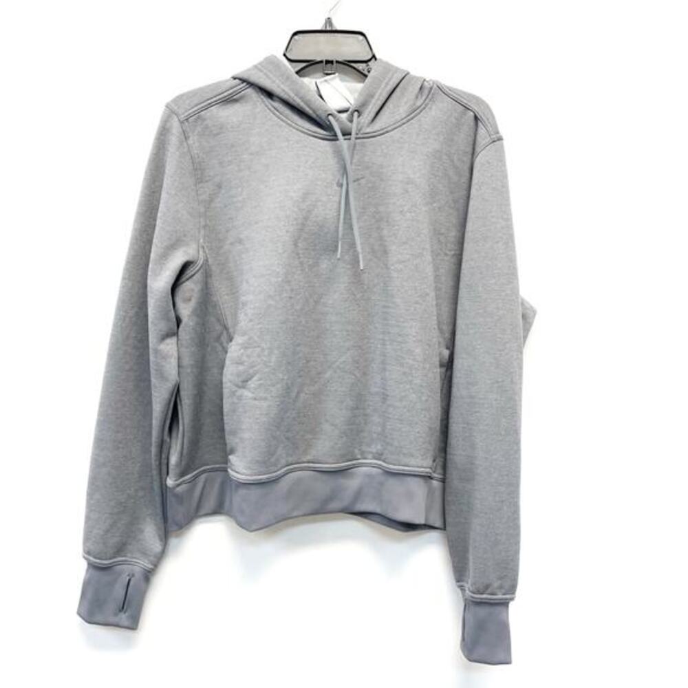 Nike Women's Pullover Fitness Hoodie Therma-Fit‎ One Heather Gray Size XL